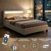 Polsterbett MIRASOL 120x200 cm, Weiß - Einzelbett mit LED Produktbild-Vorschau 7