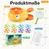 Frisbee Spielzeug Kinder Outdoor Set mit Werfer & 8 Produktbild-Vorschau 3
