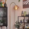 Cesaro Stehlampe aus Metall/Glas in Messing/Bernstein/Klar Produktbild-Vorschau 7