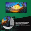 Wanduhr Uhr Wandbild Leinwand 60x30 Blume kleines Mädchen Produktbild-Vorschau 5