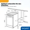 Exquisit Geschirrspüler 11 Maßgedecke | Energieklasse C | 7 Produktbild-Vorschau 9