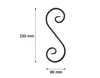 S-Schnecke 230x80mm (12x6mm) Ismaros Schnörkel Produktbild-Vorschau 3