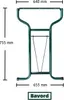 Tischgestell /Gestell für den Biertisch XL 70 cm LUX Produktbild-Vorschau 3