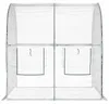 Skleník vidaXL s rámom 160 x 200 x 192,5 cm, priehľadný PVC Náhľad obrázku produktu 4