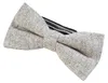 DonDon Herren Fliege 12 x 6 cm Fischgrät-Muster gebunden Produktbild-Vorschau 2