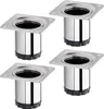 4 Stück Möbelfüße BRAVO Höhe 50 mm (+ 10 mm) Ø 40 mm Chrom Produktbild-Vorschau 1