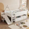 Merax Etagenbett 90x200cm mit Dachrahmen, Hochbett mit Produktbild-Vorschau 3