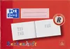 A red notebook cover with branding and text. Voir les images du produit