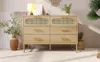 Sweiko Rattan kommode Sideboard mit 6 Schubladen, Produktbild-Vorschau 14