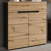 Schuhschrank Canu Xonox – Basaltgrau & Artisan – 80x94x37 Produktbild-Vorschau 8