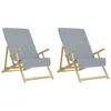 vidaXL Ręczniki plażowe 2 szt. Szary 60x135 cm Tkanina 400 Podgląd zdjęcia produktu 4