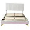 Polsterbett Doppelbett 140 x 200 cm, mit LED-Leuchten und Produktbild-Vorschau 8