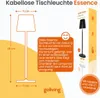 Goliving Essence Tischlampe Wiederaufladbar - Tischleuchte Produktbild-Vorschau 3