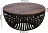 FineBuy Table basse 70x33x70 cm bois / métal Table de salon Voir les images du produit 3