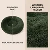 IvoQ Donut Hundebett & Katzenbett – Ø 50 cm – Weiches Produktbild-Vorschau 3