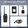 Retevis RT24 talkie walkie,Rechargeable,avec Oreillette et Voir les images du produit 10