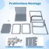 COSTWAY 2-teiliges Gartenmöbel Set, Balkonmöbel Set PP Produktbild-Vorschau 7