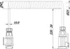 KAMAR E1384-A Spiralkabel 1,5 m 12 V Stecker/Buchse Produktbild-Vorschau 2