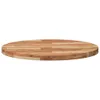 vidaXL Plateau de table Rond Ø80x4 cm Bois massif Acacia Voir les images du produit 4