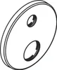 Hansgrohe Rosette Wannenmischer Unterputz 150mm Chrom Produktbild-Vorschau 2