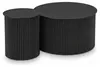 SensaHome Japandi Couchtisch Set Rund - 2 Beistelltische Produktbild-Vorschau 1