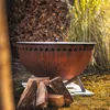 Focolare in acciaio Corten - Girevole e con ventilazione Anteprima dell’immagine prodotto 9