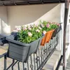 KADAX Balkonkasten Blumentopf Blumentopf 80cm Halterungen Produktbild-Vorschau 15