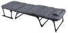 2 in 1 Gartenliege Sanitätsliege Gästebett und Relaxsessel mit Polster Voir les images du produit