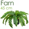 Künstlicher Farn Kunstpflanze Künstliche Pflanze 45 cm Produktbild-Vorschau 1