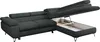 Ecksofa Sofa Grau, Wohnlandschaft L-Form mit Schlaffunktion Produktbild-Vorschau 8