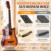 FCH Akustikgitarre 38 Zoll Cutaway Westerngitarre Set, Holz Produktbild-Vorschau 7