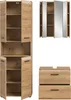 Badezimmer-Set >Ice< in artisan oak - 135x185x30cm Produktbild-Vorschau 4