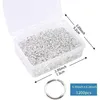 Spaltringe für Schmuck, 1200 Stück, Edelstahl, Silber, mit Produktbild-Vorschau 2