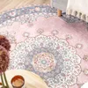 Teppich Vintage Rund - Lily Medaillon Rosa Produktbild-Vorschau 4