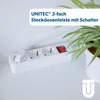 Unitec Steckdosenleiste 3-fach 1,4m mit Berührungsschutz, Produktbild-Vorschau 5