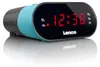 Lenco CR-07 Blu - Radiosveglia FM con sleep timer e doppio Anteprima dell’immagine prodotto 3