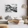 Poster - Poster ohne Rahmen - Berge Nebel Gipfel - 100x70 Produktbild-Vorschau 6