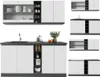 Singleküche Vicco R-Line Weiß/Anthrazit 160 cm  J-Shape, AP Produktbild-Vorschau 9