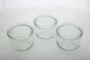 Three clear glass jars with lids are arranged on a white background. Produktbild-Vorschau