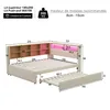 A diagram of a bed with dimensions and features highlighted. Náhled obrázku produktu