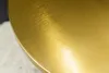 A close-up view of a brushed gold metal surface, likely a table. Produktbild-Vorschau