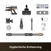 A collection of vacuum cleaner parts and accessories arranged on a white background. Produktbild-Vorschau