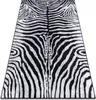 MIRO 51331.803 Waschteppich Zebra Anti-Rutsch - schwarz / Produktbild-Vorschau 1