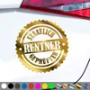 PantherPixel Rentner Aufkleber Senioren Rentnern Ruhestand Produktbild-Vorschau 1