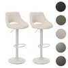 Two white bar stools are shown against a white background, with swatches of different colors to the right. Náhľad obrázku produktu