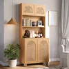 Meuble haut Merax avec portes en treillis, vitrine, design Voir les images du produit 1