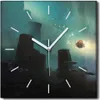 Coloray Uhr auf Leinwand 30x30 cm Wand Uhr Dekoration Produktbild-Vorschau 1