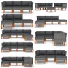 vidaXL Fußbank Poly Rattan und Eukalyptus Massivholz -  Produktbild-Vorschau 6