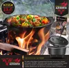 KESSER® Dutch Oven Set BBQ Feuertopf Schmortopf, Gusseisen Produktbild-Vorschau 3