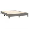 vidaXL Cadre de lit sans matelas gris foncé 140x190 cm Voir les images du produit 3